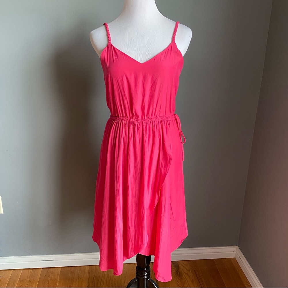 GAP Pink Braided Straps Dress